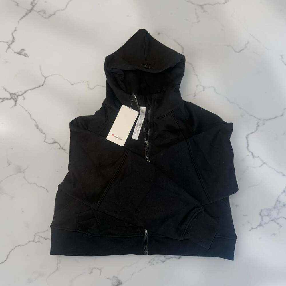 Lululemon Scuba Oversized Full Zip Size 8 L/XL Black Hoodie